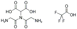 AMINOMALONIC ACID BIS(2-AMINOETHANOIC ACID)AMIDE, TRIFLUOROACETIC ACID SALT Struktur