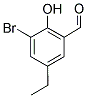 3-BROMO-5-ETHYL-2-HYDROXY-BENZALDEHYDE Struktur