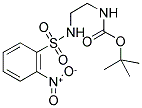 N-(2-NITROBENZENESULFONYL)-N'-(TERT-BUTYLOXYCARBONYL)-1,2-DIAMINOETHANE Struktur