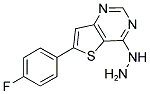 6-(4-FLUOROPHENYL)-4-HYDRAZINOTHIENO[3,2-D]PYRIMIDINE Struktur