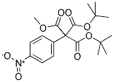 1,1-DI-TERT-BUTYL 1-METHYL (4-NITROPHENYL)METHANETRICARBOXYLATE Struktur