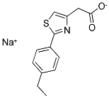 SODIUM [2-(4-ETHYLPHENYL)-1,3-THIAZOL-4-YL]ACETATE Struktur