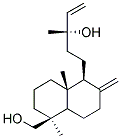 5-[(1S,5S,8AR)-5-(HYDROXYMETHYL)-5,8A-DIMETHYL-2-METHYLENEDECAHYDRO-1-NAPHTHALENYL]-3-METHYL-1-PENTEN-3-OL Struktur