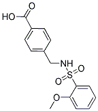 4-([[(2-METHOXYPHENYL)SULFONYL]AMINO]METHYL)BENZOIC ACID Struktur