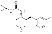 TERT-BUTYL [CIS-3-(3-METHYLBENZYL)PIPERIDIN-4-YL]CARBAMATE Struktur