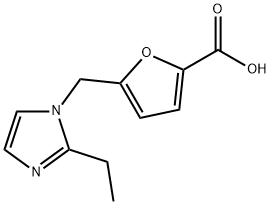 5-[(2-ETHYL-1H-IMIDAZOL-1-YL)METHYL]-2-FUROIC ACID Struktur