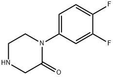 1-(3,4-DIFLUORO-PHENYL)-PIPERAZIN-2-ONE Struktur