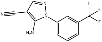 5-AMINO-1-[3-(TRIFLUOROMETHYL)PHENYL]-1H-PYRAZOLE-4-CARBONITRILE Struktur