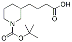 3-(3-CARBOXY-PROPYL)-PIPERIDINE-1-CARBOXYLIC ACID TERT-BUTYL ESTER Struktur