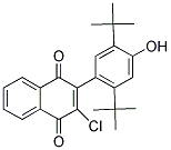 2-CHLORO-3-(2,5-DITERT-BUTYL-4-HYDROXYPHENYL)NAPHTHALENE-1,4-DIONE Struktur