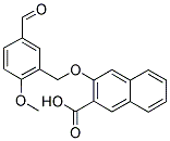 3-[(5-FORMYL-2-METHOXYBENZYL)OXY]-2-NAPHTHOIC ACID Struktur