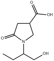 1-(1-HYDROXYMETHYL-PROPYL)-5-OXO-PYRROLIDINE-3-CARBOXYLIC ACID Struktur