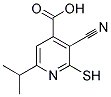 3-CYANO-6-ISOPROPYL-2-MERCAPTOISONICOTINIC ACID Struktur