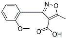 3-(2-METHOXYPHENYL)-5-METHYLISOXAZOLE-4-CARBOXYLIC ACID Struktur