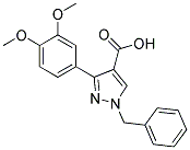 1-BENZYL-3-(3,4-DIMETHOXYPHENYL)-1H-PYRAZOLE-4-CARBOXYLIC ACID Struktur