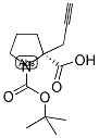 BOC-(S)-ALPHA-PROPYNYL-PROLINE Struktur