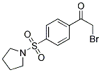 2-BROMO-1-[4-(PYRROLIDIN-1-YLSULFONYL)PHENYL]ETHANONE Struktur