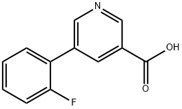 5-(2-FLUOROPHENYL)NICOTINIC ACID Struktur