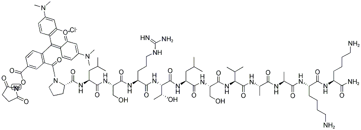 5-TMR-PLSRTLSVAAKK-NH2 Struktur