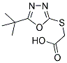 [(5-TERT-BUTYL-1,3,4-OXADIAZOL-2-YL)SULFANYL]ACETIC ACID Struktur