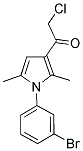 1-[1-(3-BROMOPHENYL)-2,5-DIMETHYL-1H-PYRROL-3-YL]-2-CHLOROETHANONE Struktur