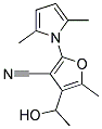 2-(2,5-DIMETHYL-1H-PYRROL-1-YL)-4-(1-HYDROXYETHYL)-5-METHYL-3-FURONITRILE Struktur