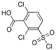 2,6-DICHLORO-3-CHLOROSULFONYL-BENZOIC ACID Struktur