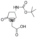 (S)-(4-N-BOC-AMINO-2-OXO-PYRROLIDIN-1-YL)-ACETIC ACID Struktur