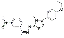 (1Z)-1-(3-NITROPHENYL)ETHANONE [(2Z)-4-(4-ETHOXYPHENYL)-3-METHYL-1,3-THIAZOL-2(3H)-YLIDENE]HYDRAZONE Struktur