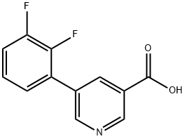 5-(2,3-DIFLUOROPHENYL)NICOTINIC ACID Struktur