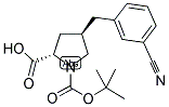 BOC-(R)-GAMMA-(3-CYANO-BENZYL)-L-PROLINE Struktur