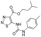 3-METHYLBUTYL 5-({[(4-METHYLPHENYL)AMINO]CARBONYL}AMINO)-1,2,3-THIADIAZOLE-4-CARBOXYLATE Struktur