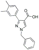 1-BENZYL-3-(3,4-DIMETHYLPHENYL)-1H-PYRAZOLE-4-CARBOXYLIC ACID Struktur