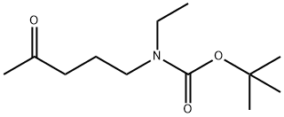 N-(T-BOC)-N-ETHYL-4-OXOPENTYLAMINE Struktur