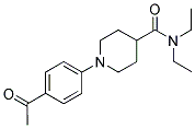 1-(4-ACETYLPHENYL)-N,N-DIETHYL-4-PIPERIDINECARBOXAMIDE Struktur