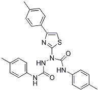 N~1~-(4-METHYLPHENYL)-1-[4-(4-METHYLPHENYL)-1,3-THIAZOL-2-YL]-N~2~-(4-METHYLPHENYL)-1,2-HYDRAZINEDICARBOXAMIDE Struktur