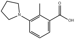 2-METHYL-3-PYRROLIDIN-1-YL-BENZOIC ACID Struktur