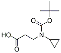 3-(TERT-BUTOXYCARBONYL(CYCLOPROPYL)AMINO)PROPANOIC ACID Struktur