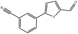 3-(5-FORMYL-THIOPHEN-2-YL)-BENZONITRILE Struktur