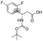 (S)-3-TERT-BUTOXYCARBONYLAMINO-3-(2,4-DIFLUORO-PHENYL)-PROPIONIC ACID Struktur