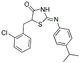 (2Z)-5-(2-CHLOROBENZYL)-2-[(4-ISOPROPYLPHENYL)IMINO]-1,3-THIAZOLIDIN-4-ONE Struktur