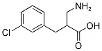 2-AMINOMETHYL-3-(3-CHLORO-PHENYL)-PROPIONIC ACID Struktur