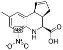 (3AR,4S,9BS)-8-METHYL-6-NITRO-3A,4,5,9B-TETRAHYDRO-3H-CYCLOPENTA[C]QUINOLINE-4-CARBOXYLIC ACID Struktur