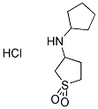 N-CYCLOPENTYL-N-(1,1-DIOXIDOTETRAHYDROTHIEN-3-YL)AMINE HYDROCHLORIDE Struktur