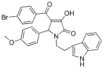 1-(2-(1H-INDOL-3-YL)ETHYL)-4-(4-BROMOBENZOYL)-3-HYDROXY-5-(4-METHOXYPHENYL)-1H-PYRROL-2(5H)-ONE Struktur