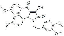 1-(3,4-DIMETHOXYPHENETHYL)-3-HYDROXY-4-(4-METHOXYBENZOYL)-5-(4-METHOXYPHENYL)-1H-PYRROL-2(5H)-ONE Struktur