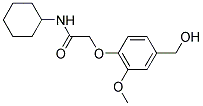 N-CYCLOHEXYL-2-(4-(HYDROXYMETHYL)-2-METHOXYPHENOXY)ACETAMIDE Struktur