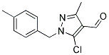 5-CHLORO-3-METHYL-1-(4-METHYLBENZYL)-1H-PYRAZOLE-4-CARBALDEHYDE Struktur