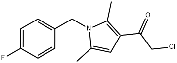 2-CHLORO-1-[1-(4-FLUOROBENZYL)-2,5-DIMETHYL-1H-PYRROL-3-YL]ETHANONE Struktur