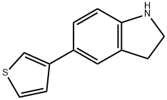 5-(3-THIENYL)INDOLINE Struktur